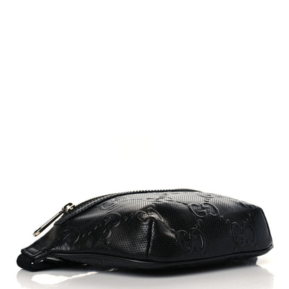 Gucci Calfskin GG Tennis Embossed Belt Bag Black 3 of 9