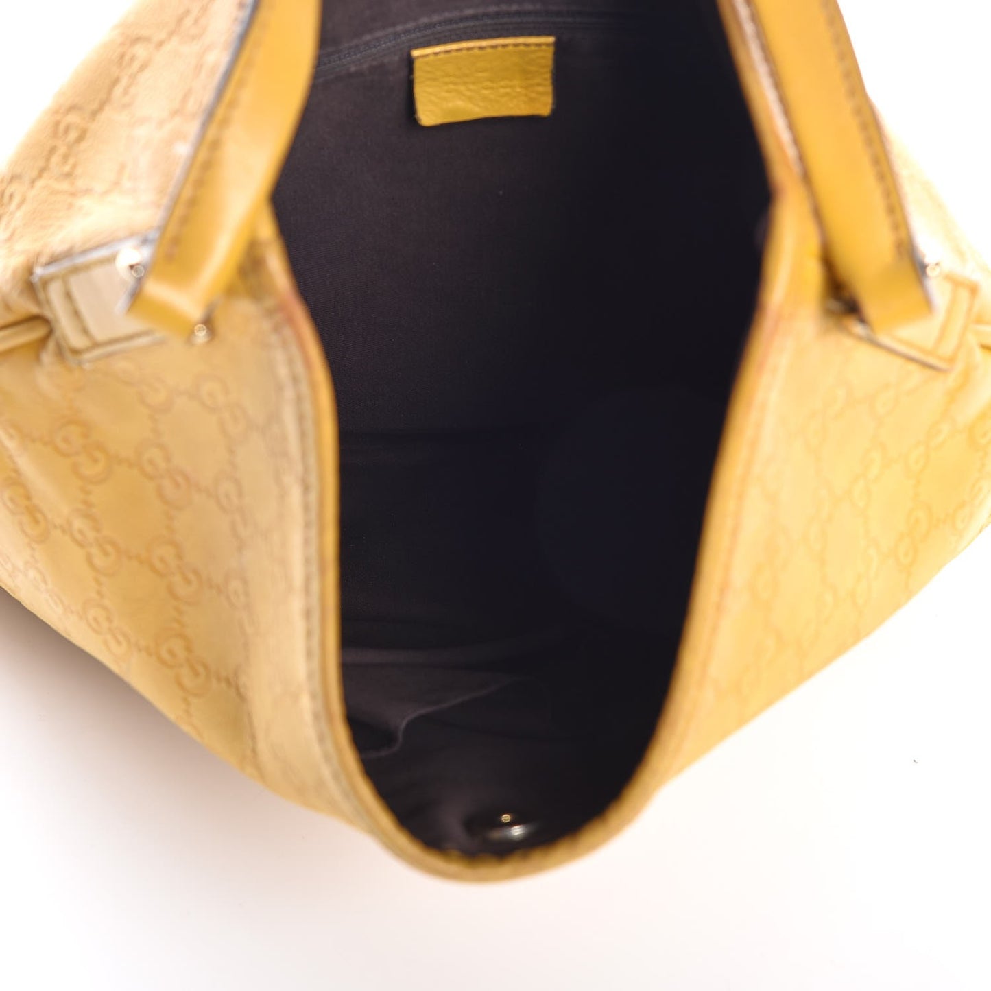 Guccissima Medium New Britt Hobo Yellow