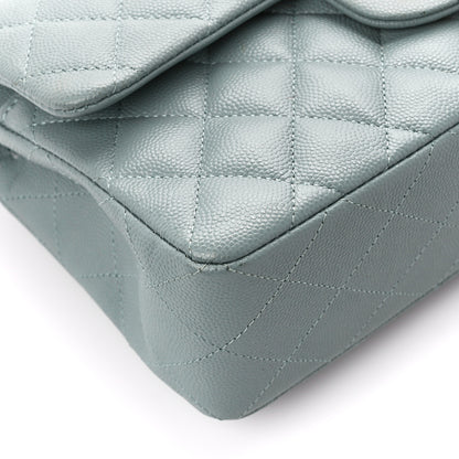 Chanel Caviar Quilted Small Double Flap Grey 10 of 12