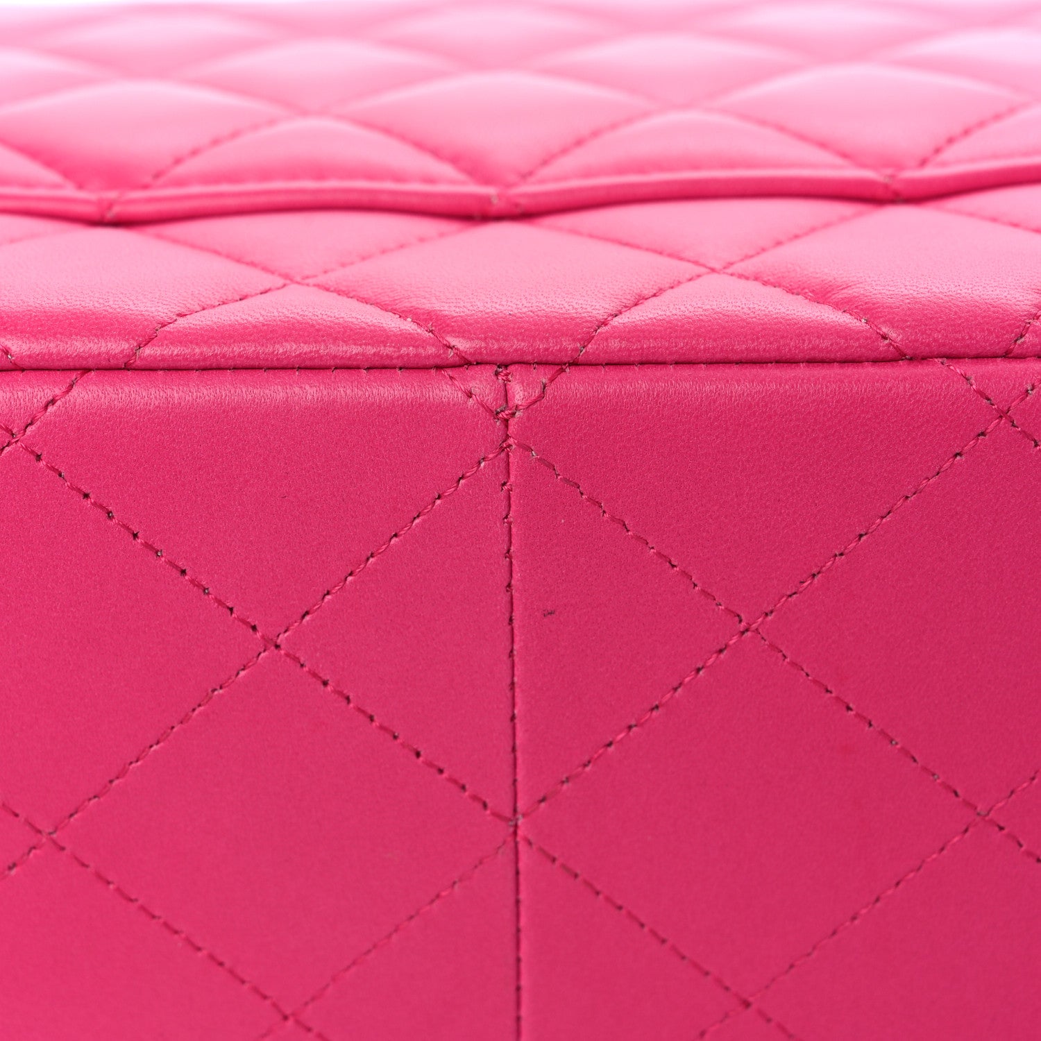 Chanel Lambskin Quilted Jumbo Double Flap Fuchsia 12 of 19