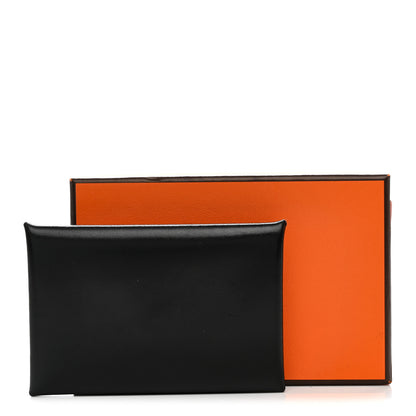 Hermes Box Calvi Card Case Black 9 of 9
