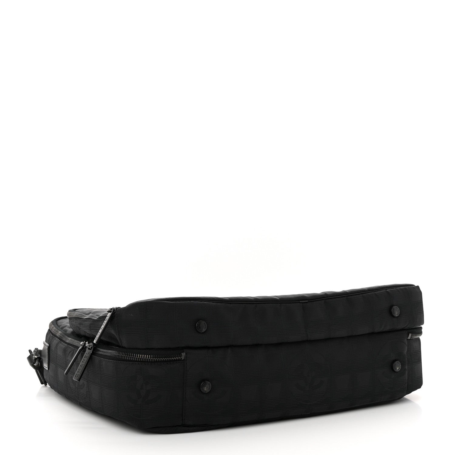 Chanel Nylon Travel Laptop Briefcase Black 5 of 17
