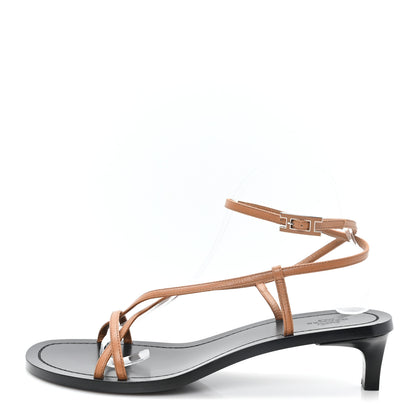 Hermes Calfskin Muse 40 Sandal 40 Natural 1 of 9