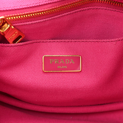 Prada Canapa Small Logo Tote Fuxia 6 of 15
