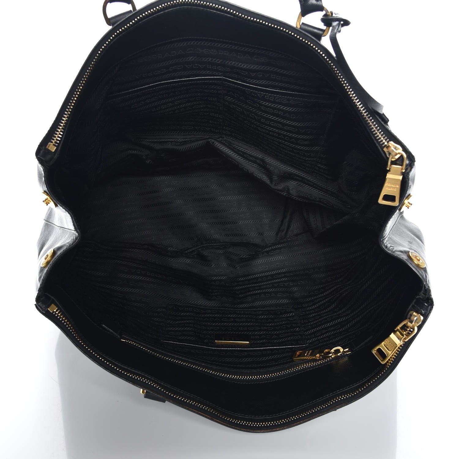 Prada Saffiano Lux Extra Large Galleria Double Zip Tote Black 5 of 9
