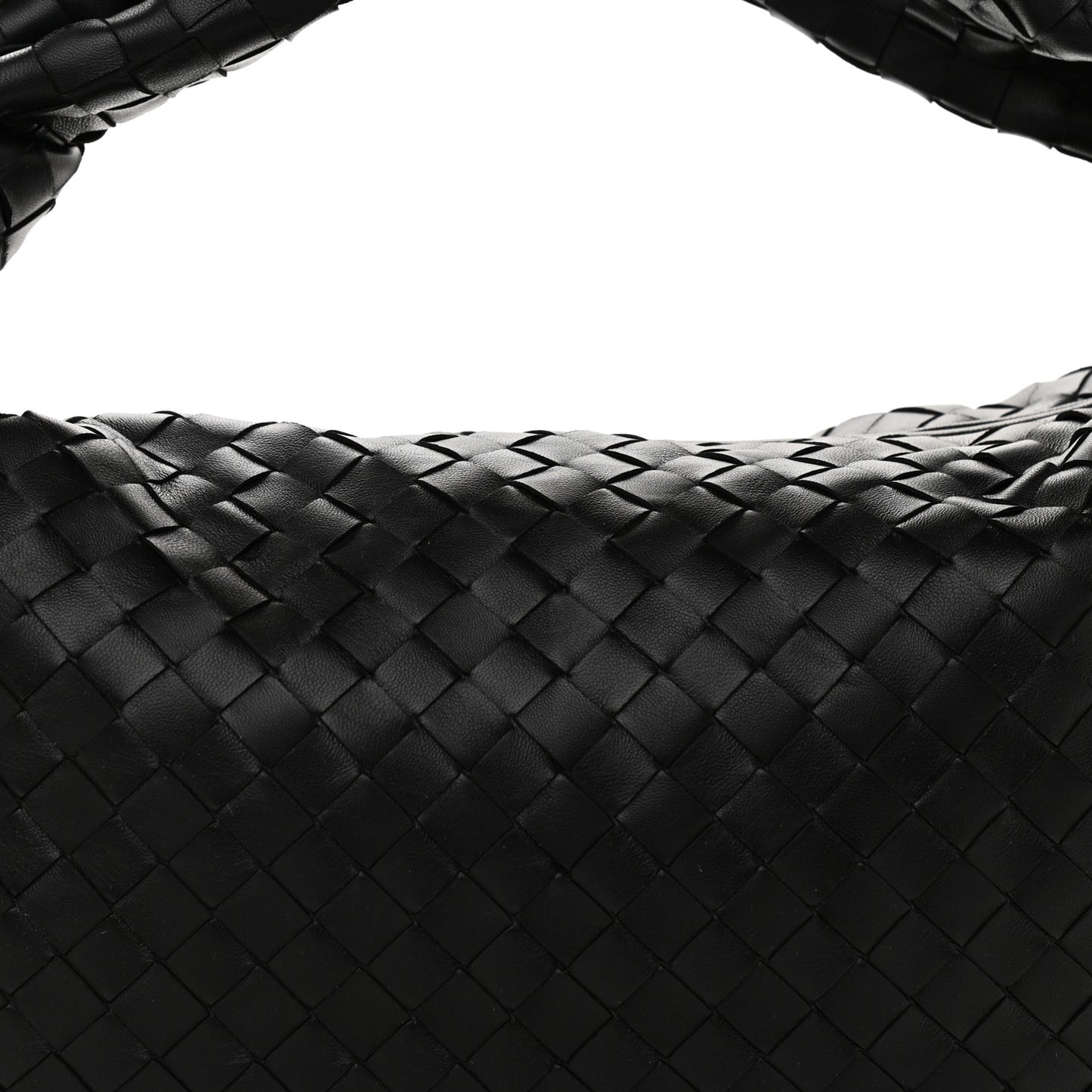 Nappa Intrecciato Teen Jodie Hobo Black