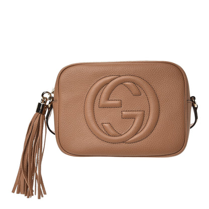 Gucci Pebbled Calfskin Small Soho Disco Bag Rose Beige 1 of 8