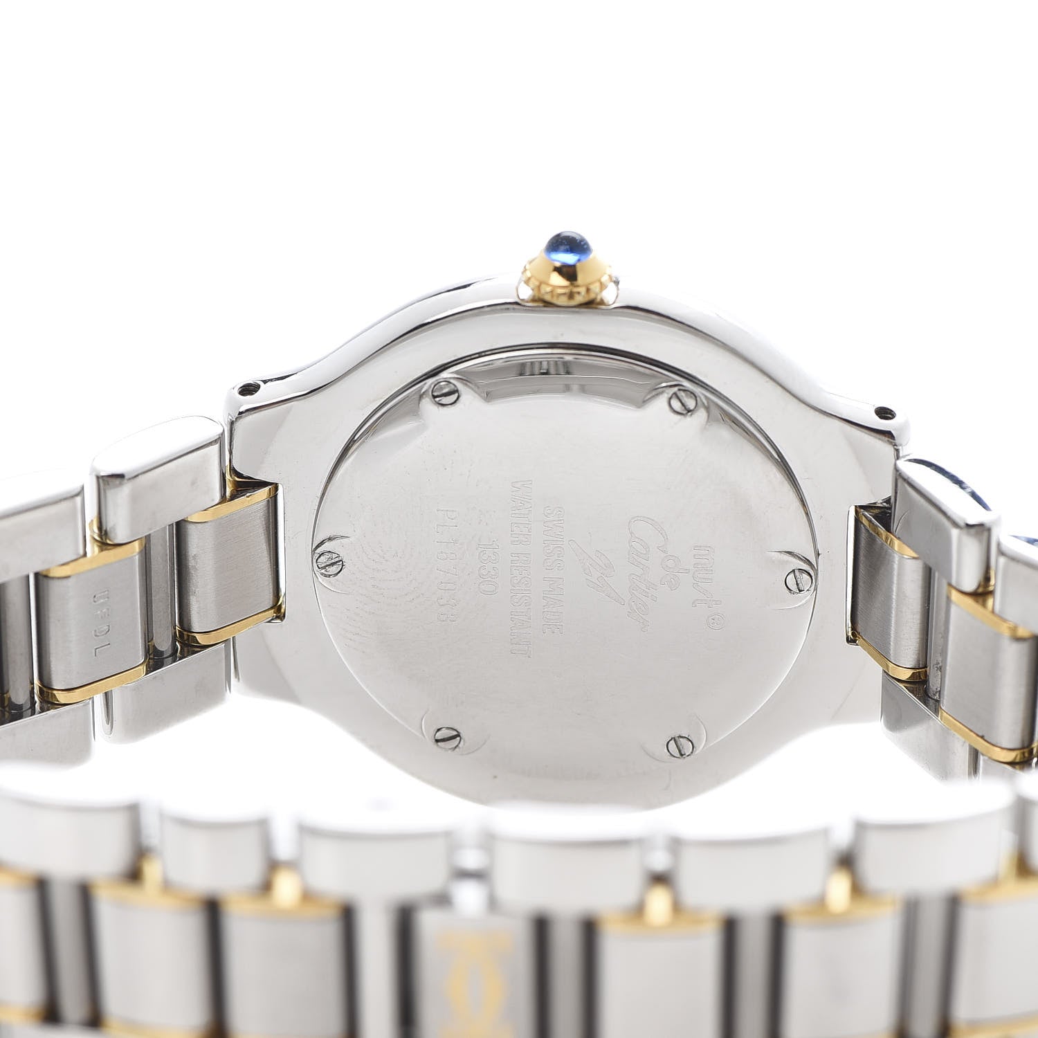 Cartier Stainless Steel 18K Yellow Gold 31mm Must De 21 Quartz Watch 5 of 6