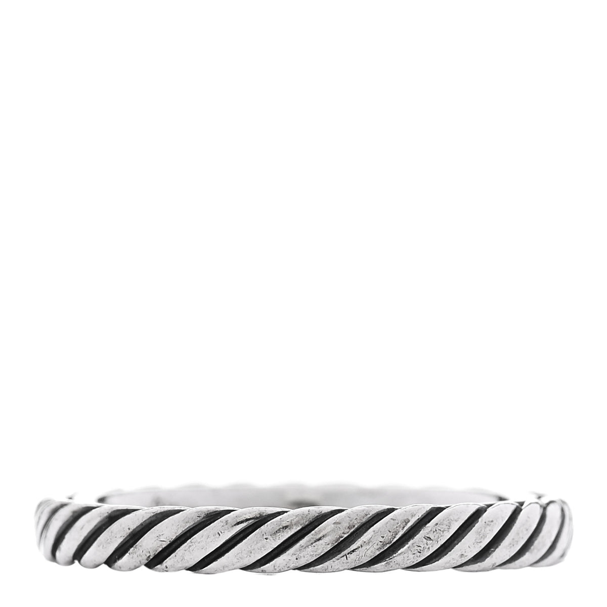 Sterling Silver Cable Classics Band Ring 50 5.5