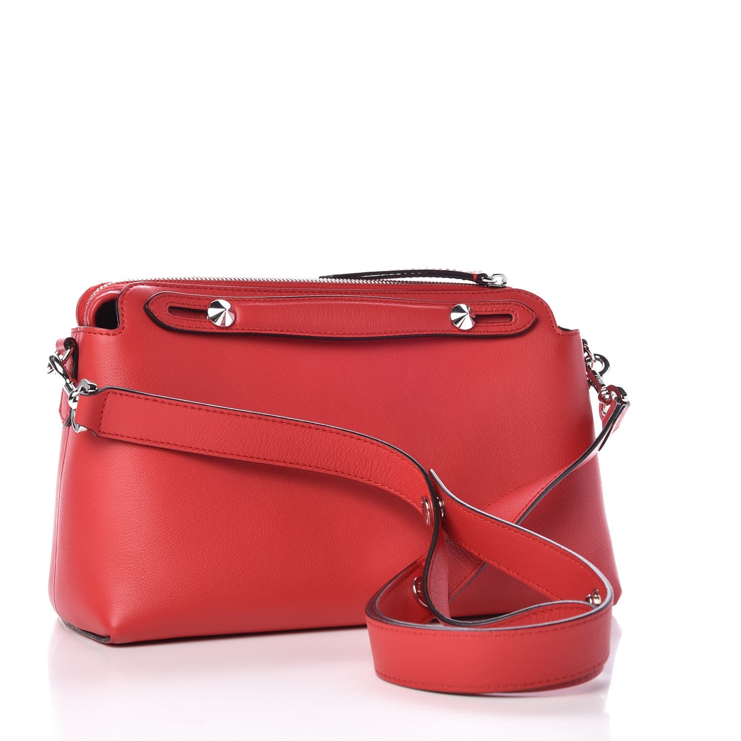 Fendi Vitello Dolce Medium By The Way Boston Bag Fiamma 3 of 8