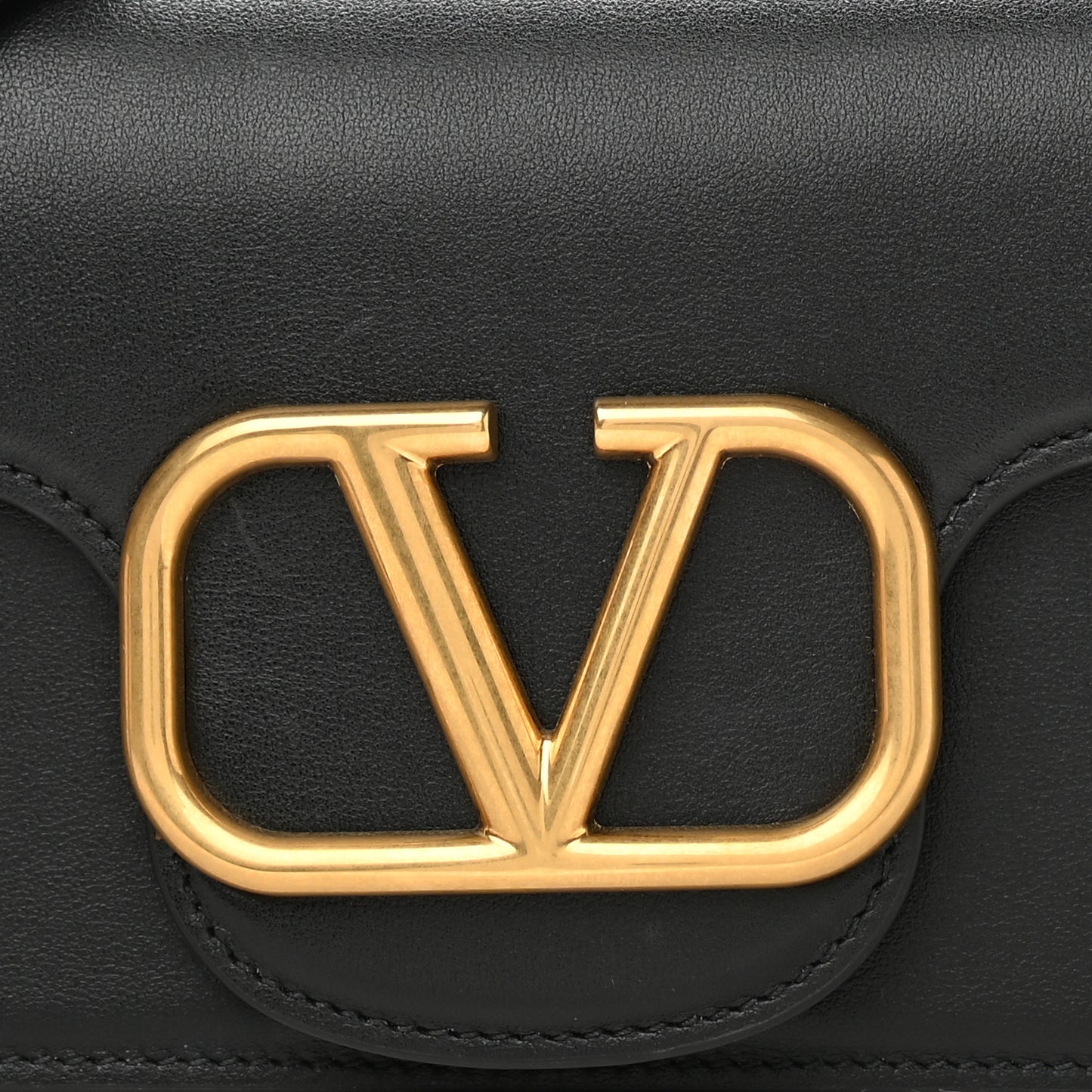 Smooth Calfskin VSling Belt Bag Black