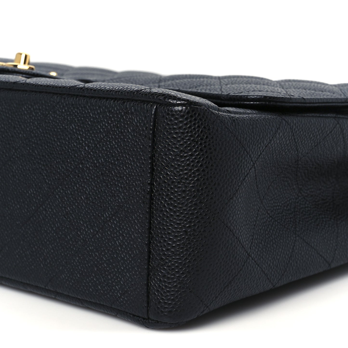Caviar Quilted Maxi Double Flap Black