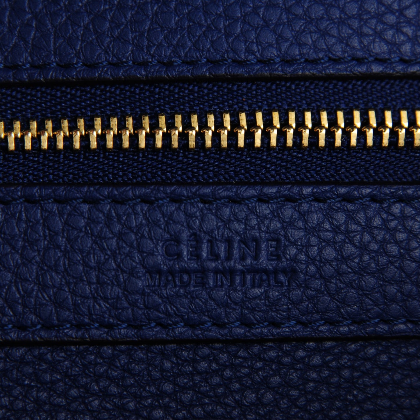 Soft Grained Calfskin Small Cabas Phantom Indigo