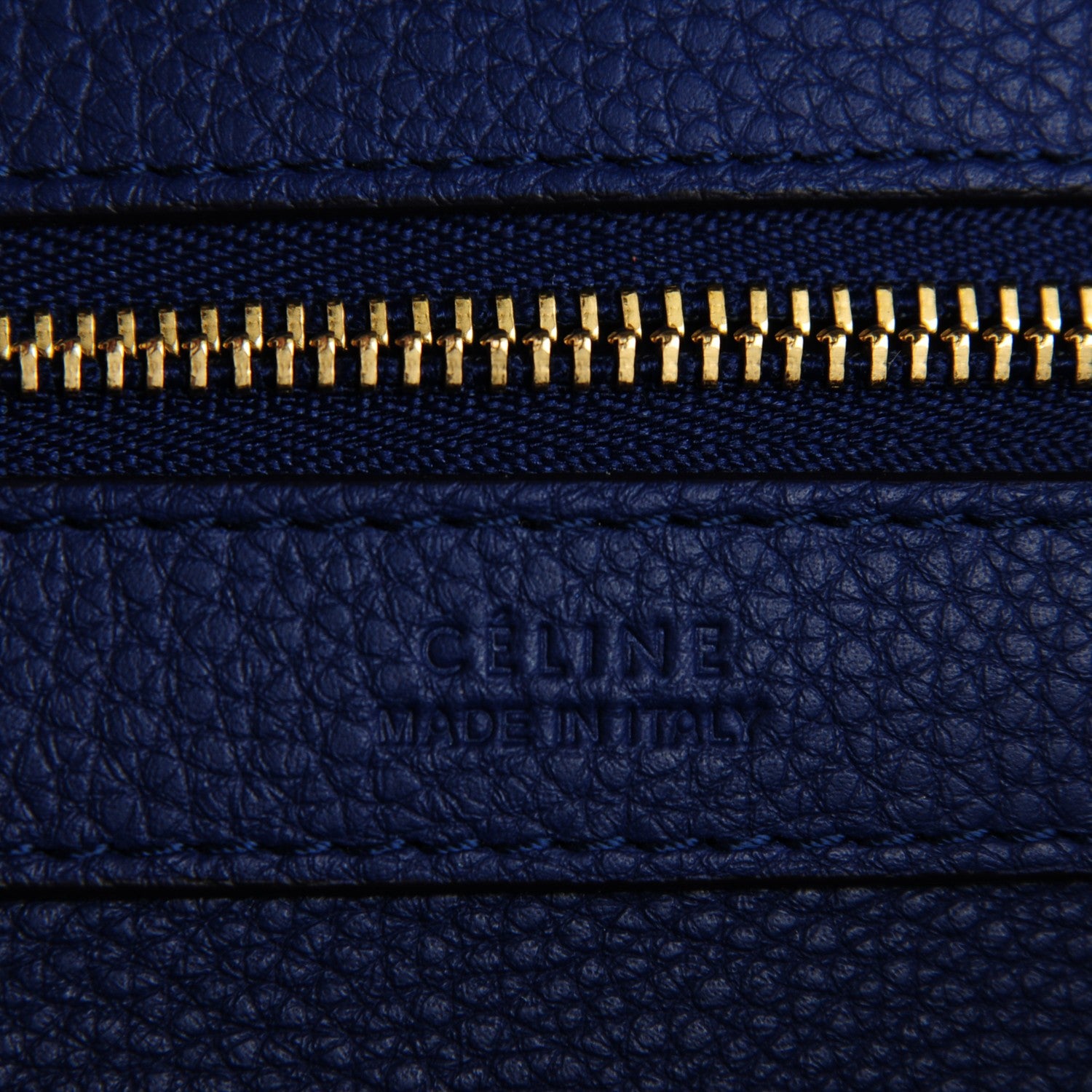 Celine Soft Grained Calfskin Small Cabas Phantom Indigo 8 of 8