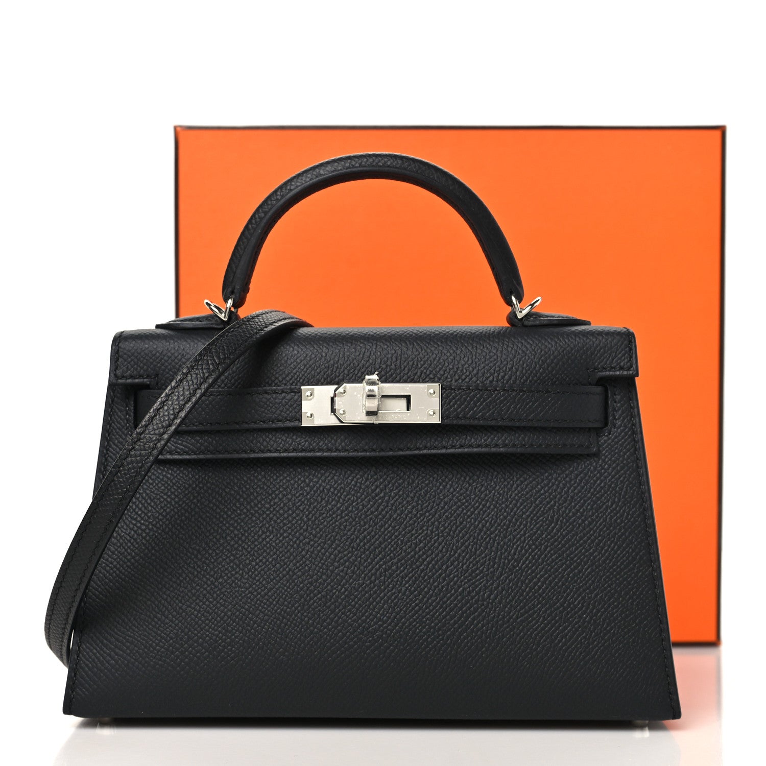 Hermes Epsom Mini Kelly Sellier 20 Black 9 of 9