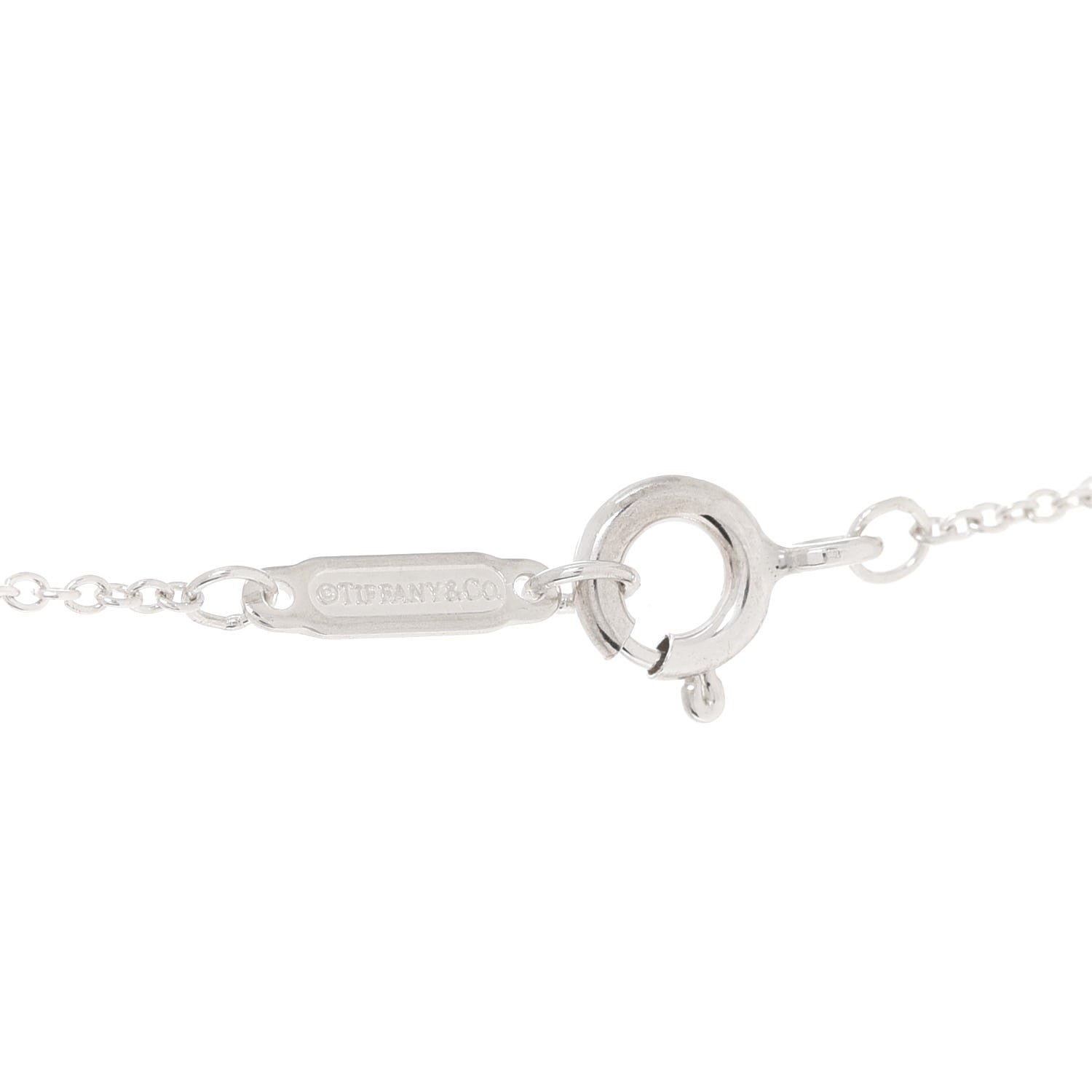 Tiffany Sterling Silver Tsavorite Save the Wild Elephant Charm Necklace 5 of 7