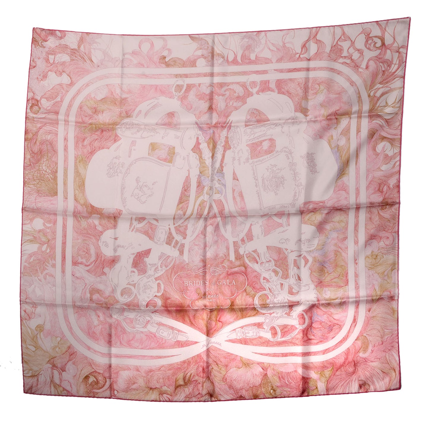 Silk Brides De Gala En Finesse Scarf Rose Pale Beige