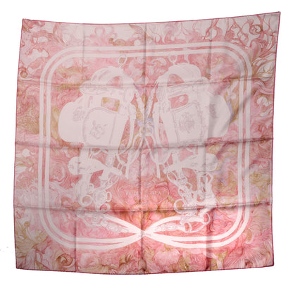 Hermes Silk Brides De Gala En Finesse Scarf Rose Pale Beige 2 of 7
