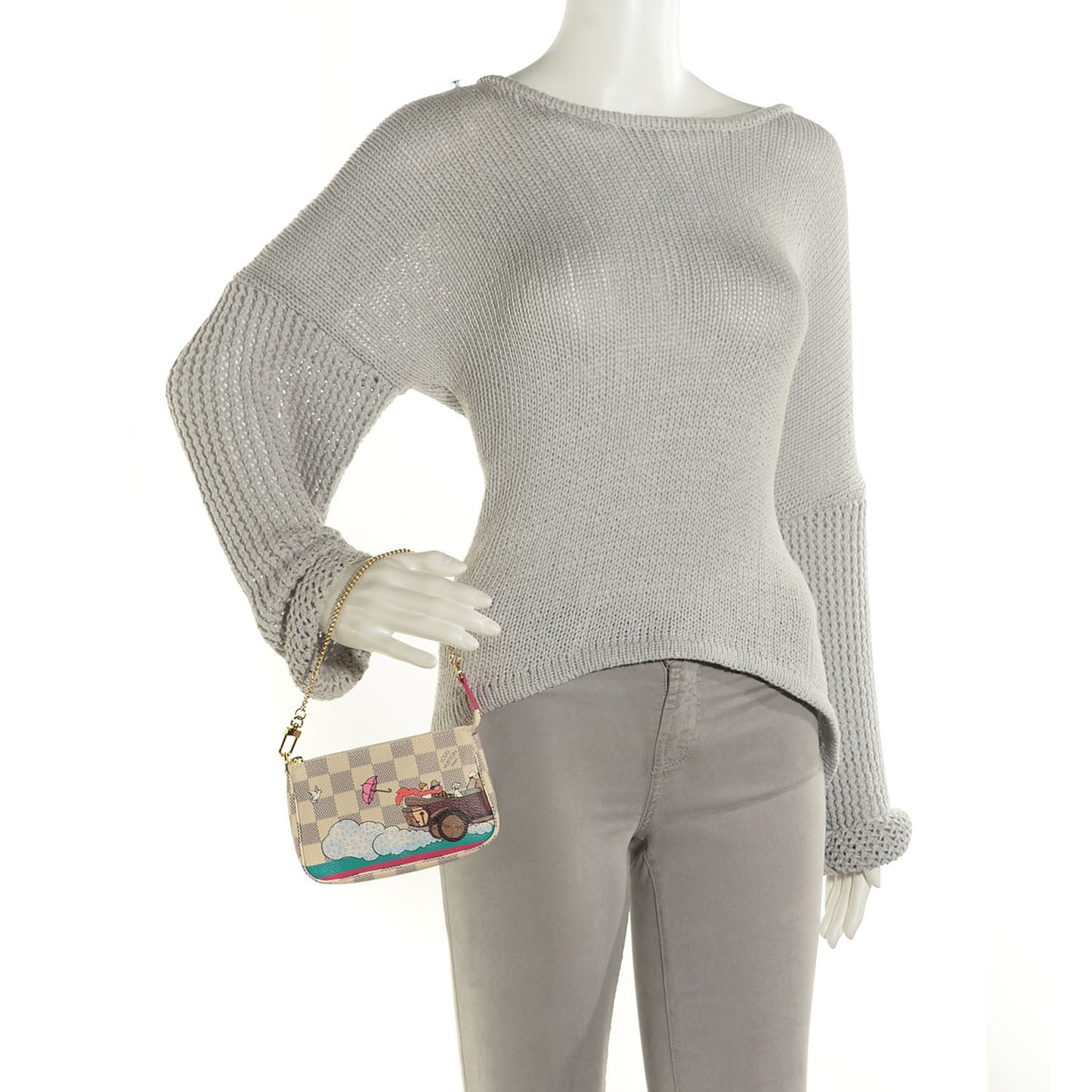 Damier Azur 2015 Christmas Animation Mini Pochette Accessories