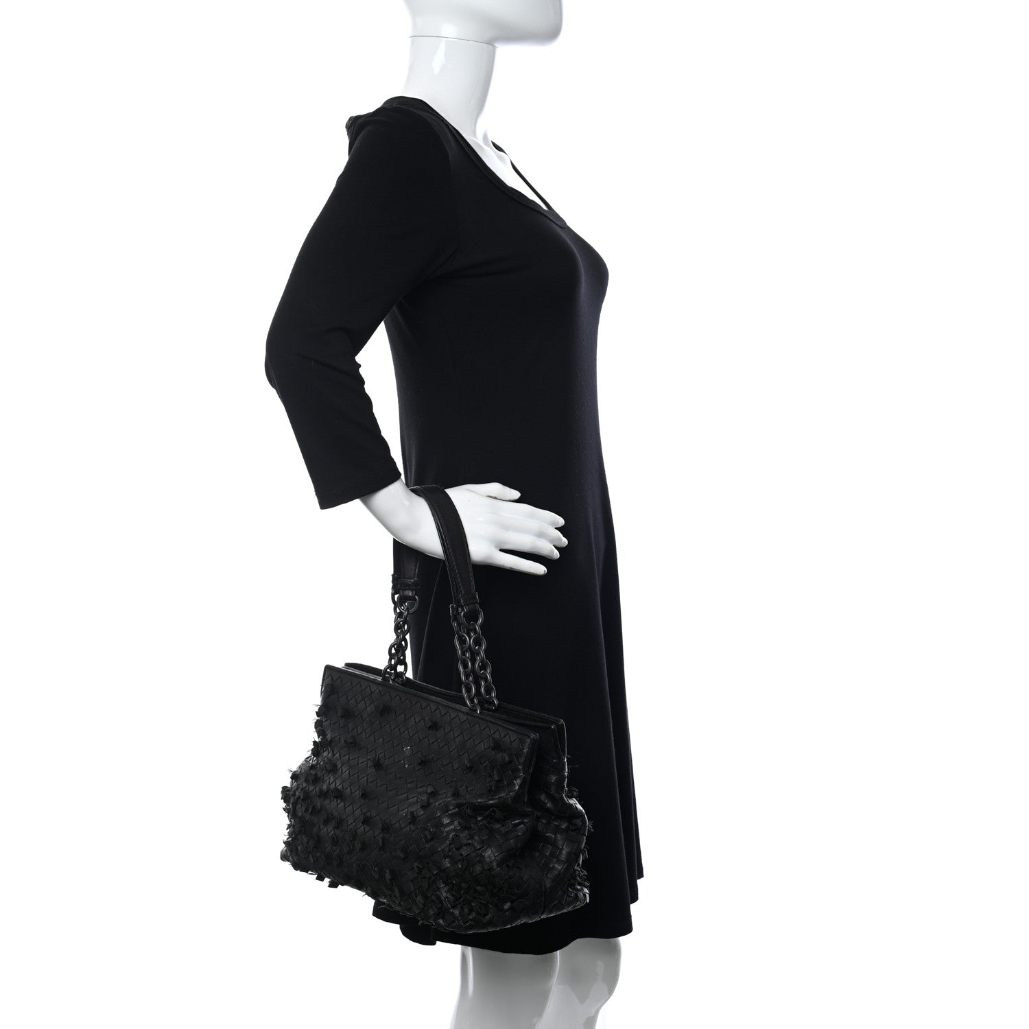 Bottega Veneta Nappa Intrecciato Naruto Knot Tote Black 2 of 15