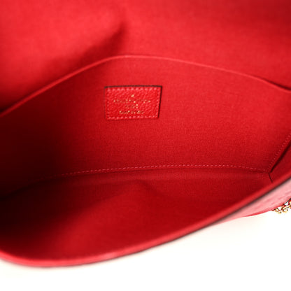 Louis Vuitton Empreinte Pochette Felicie Chain Wallet Scarlet 6 of 11