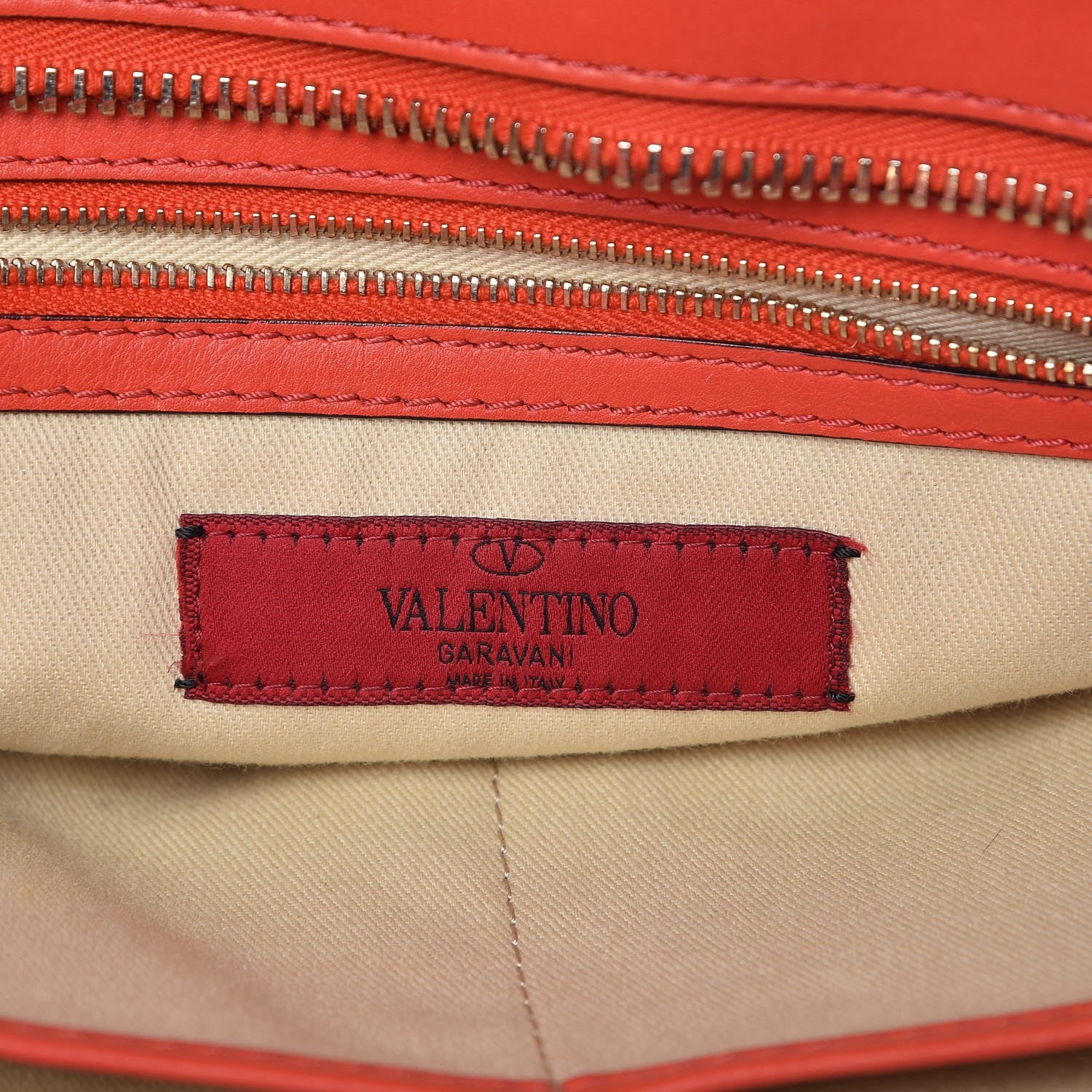 Valentino Garavani Vitello Rockstud Double Handle Tote English Red 7 of 20