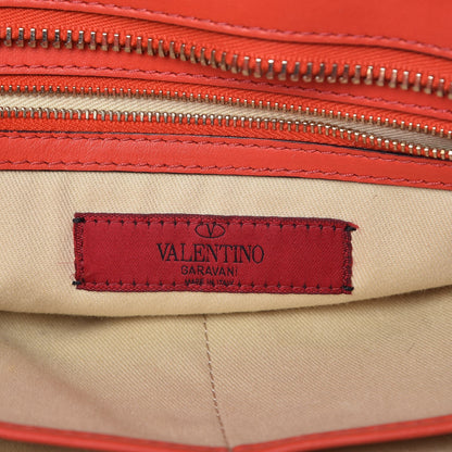 Valentino Garavani Vitello Rockstud Double Handle Tote English Red 7 of 20