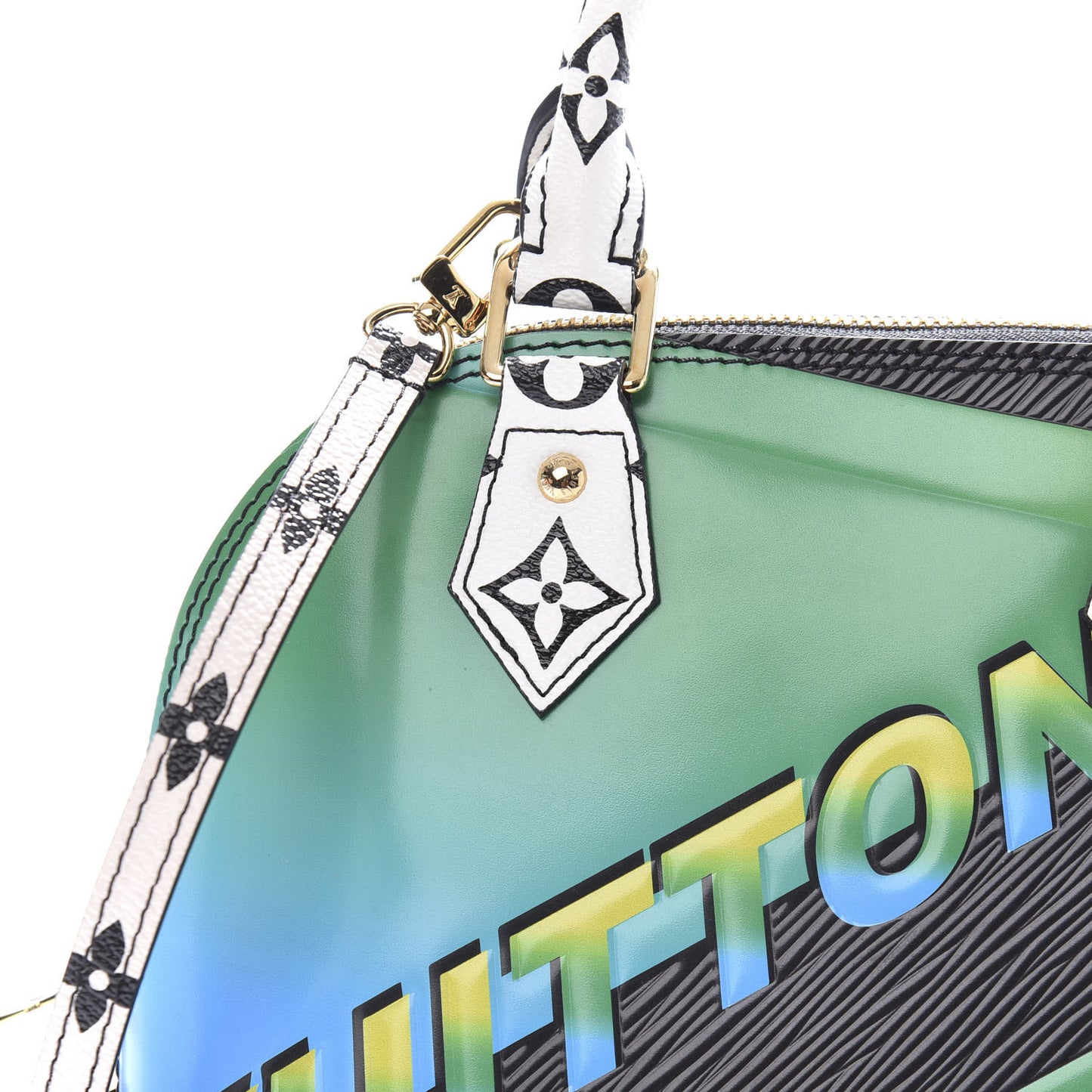 Epi Damier Race Alma BB Blue Vert