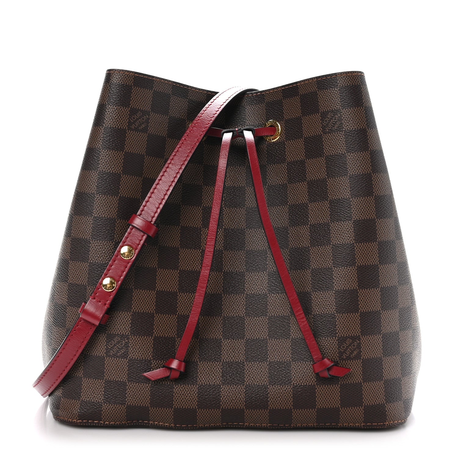 Louis Vuitton Damier Ebene Neonoe MM Cherry Berry 1 of 12