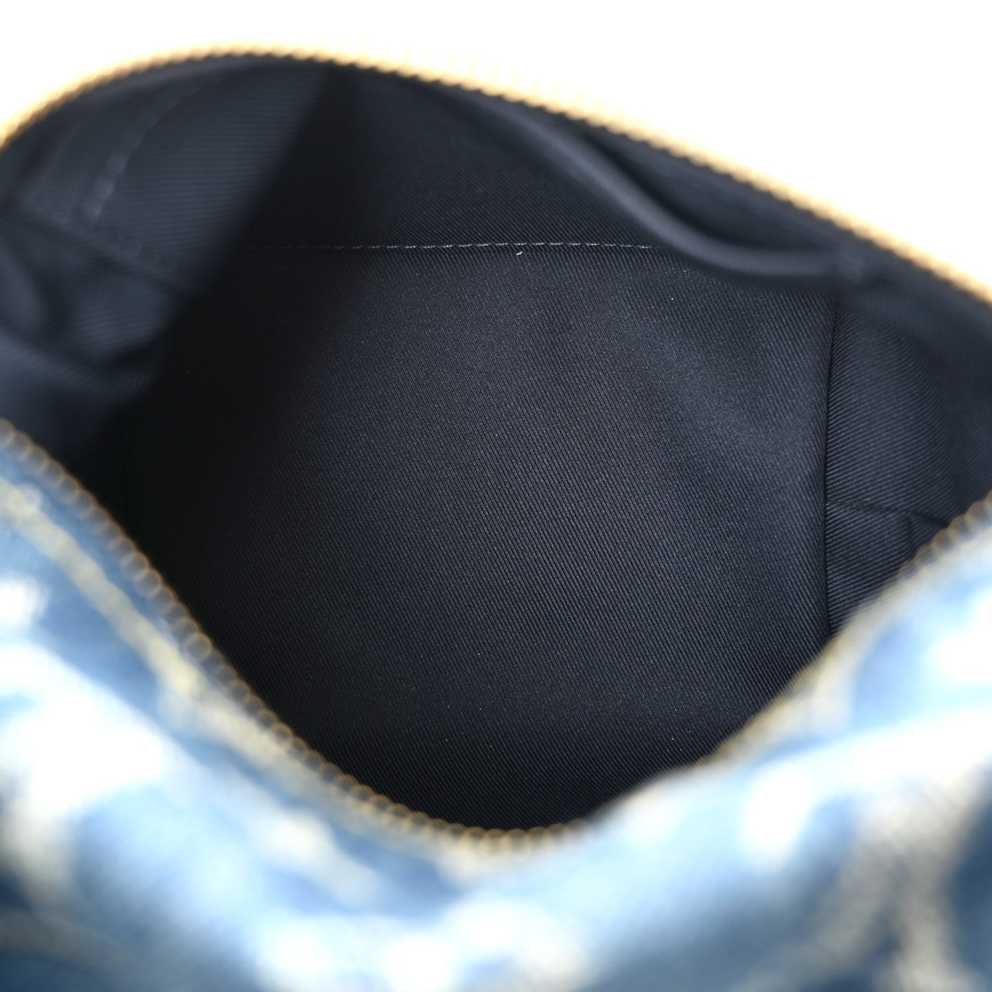 X NIGO Taurillon Monogram Denim Japanese Cruiser Blue