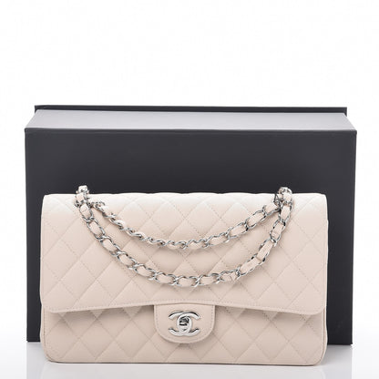 Chanel Caviar Quilted Medium Double Flap Light Beige 8 of 8