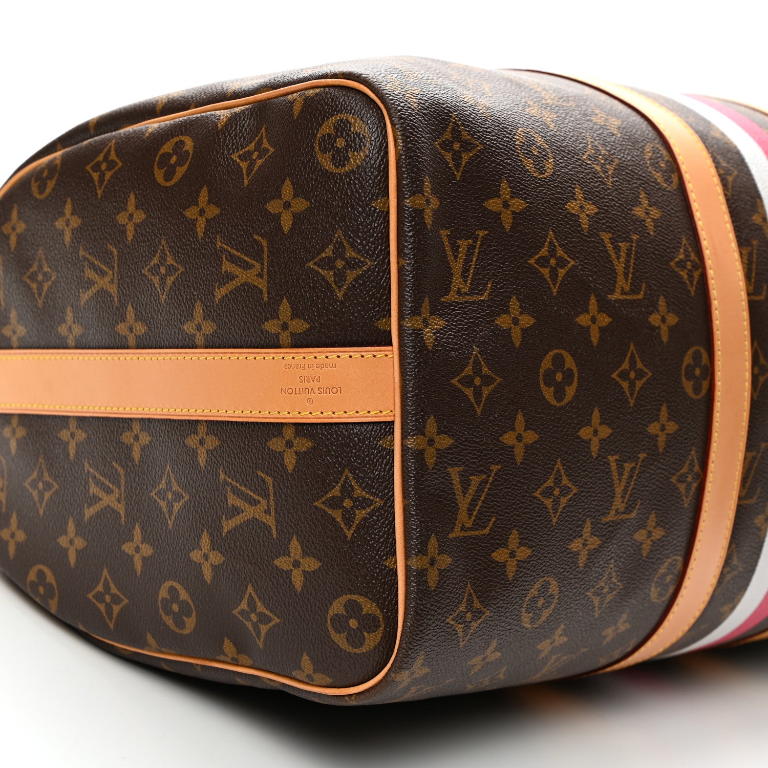 Louis Vuitton Monogram My LV Heritage Keepall Bandouliere 45 Fuchsia White 5 of 10