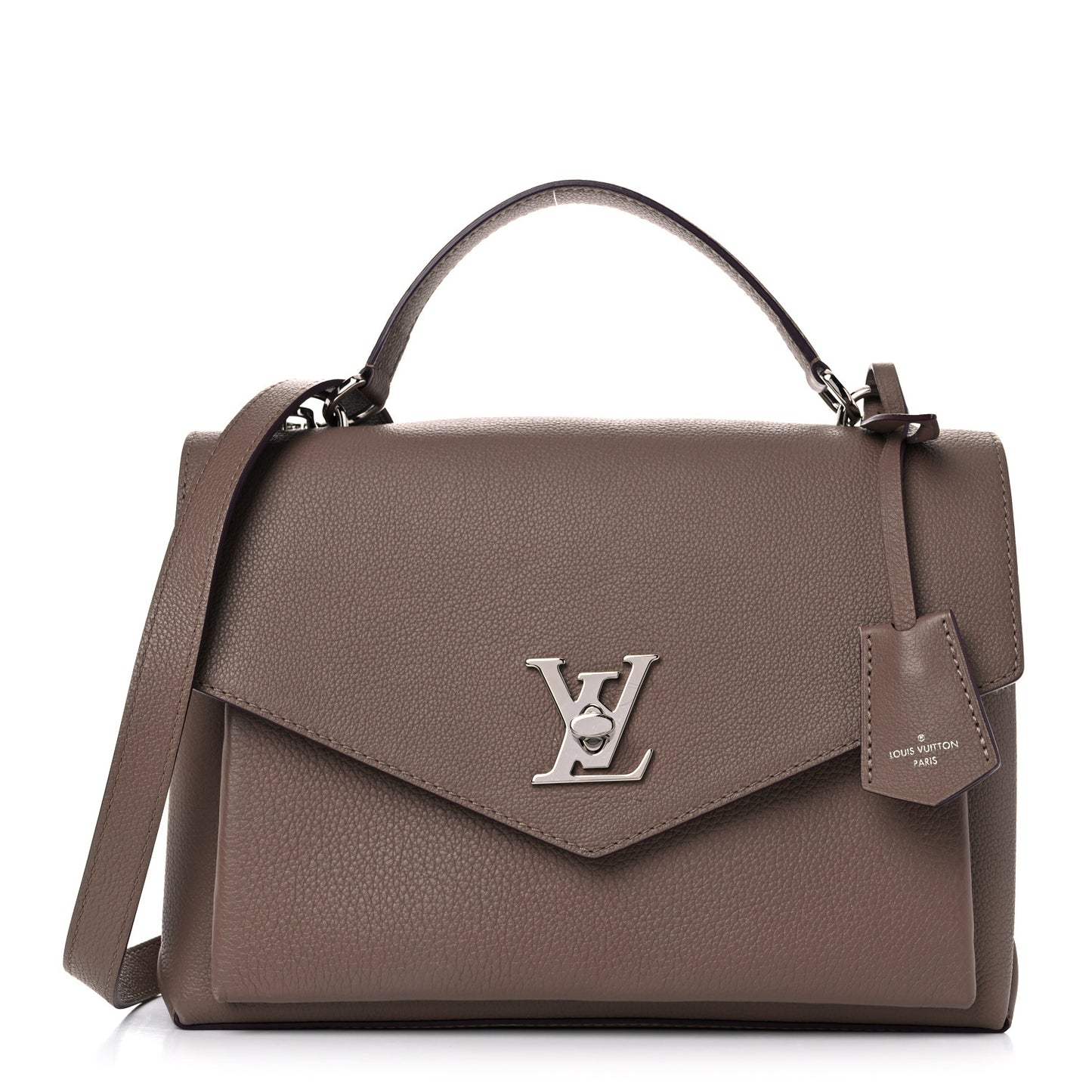 Soft Calfskin My Lockme Top Handle Taupe Glace