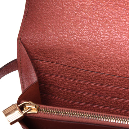 Hermes Chevre Mysore Kelly Longue Wallet Rose The 7 of 19