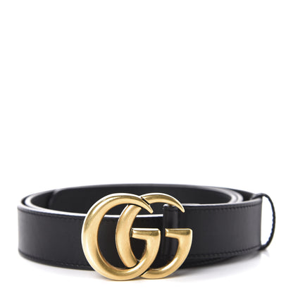 Gucci Calfskin Double G 30mm Belt 100 40 Black 1 of 4