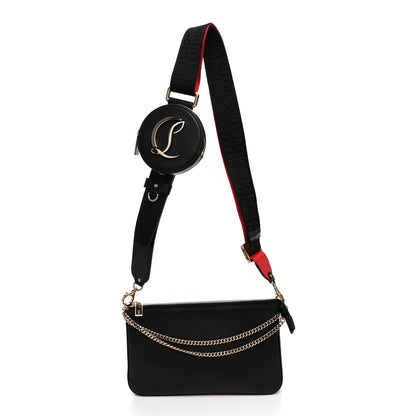 Christian Louboutin Toile Monogram Loubila Chain Hybrid Crossbody Black Black 1 of 10