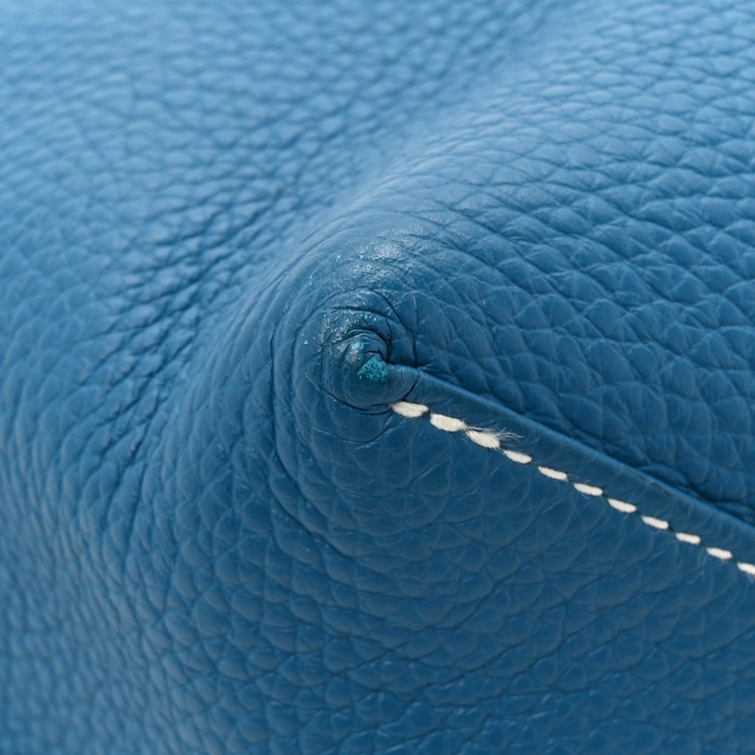 Hermes Taurillon Clemence Double Sens 36 Reversible Tote Bleu Sapphire Izmir 17 of 20