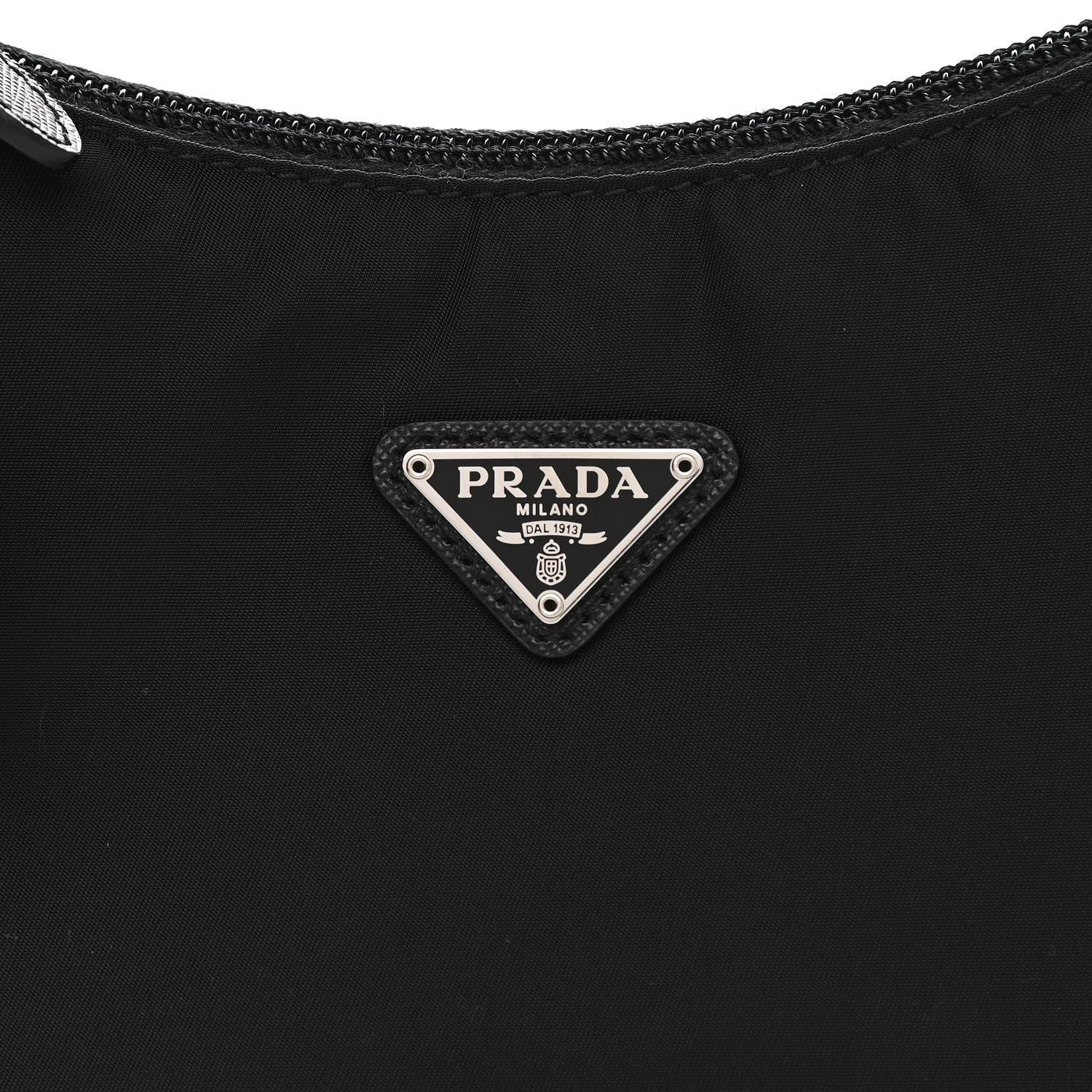 Prada Tessuto Nylon Mini Re-Edition 2000 Bag Black 8 of 10