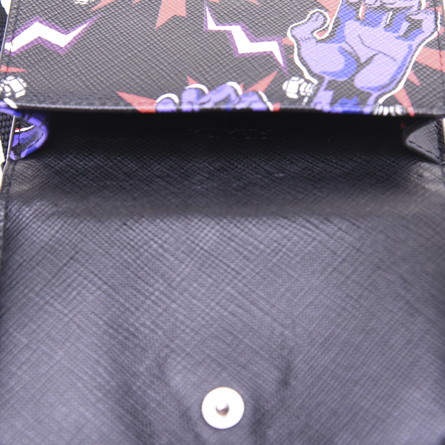 X UNIVERSAL STUDIOS Saffiano Frankenstein Hand Print Smartphone Case Bag Viola