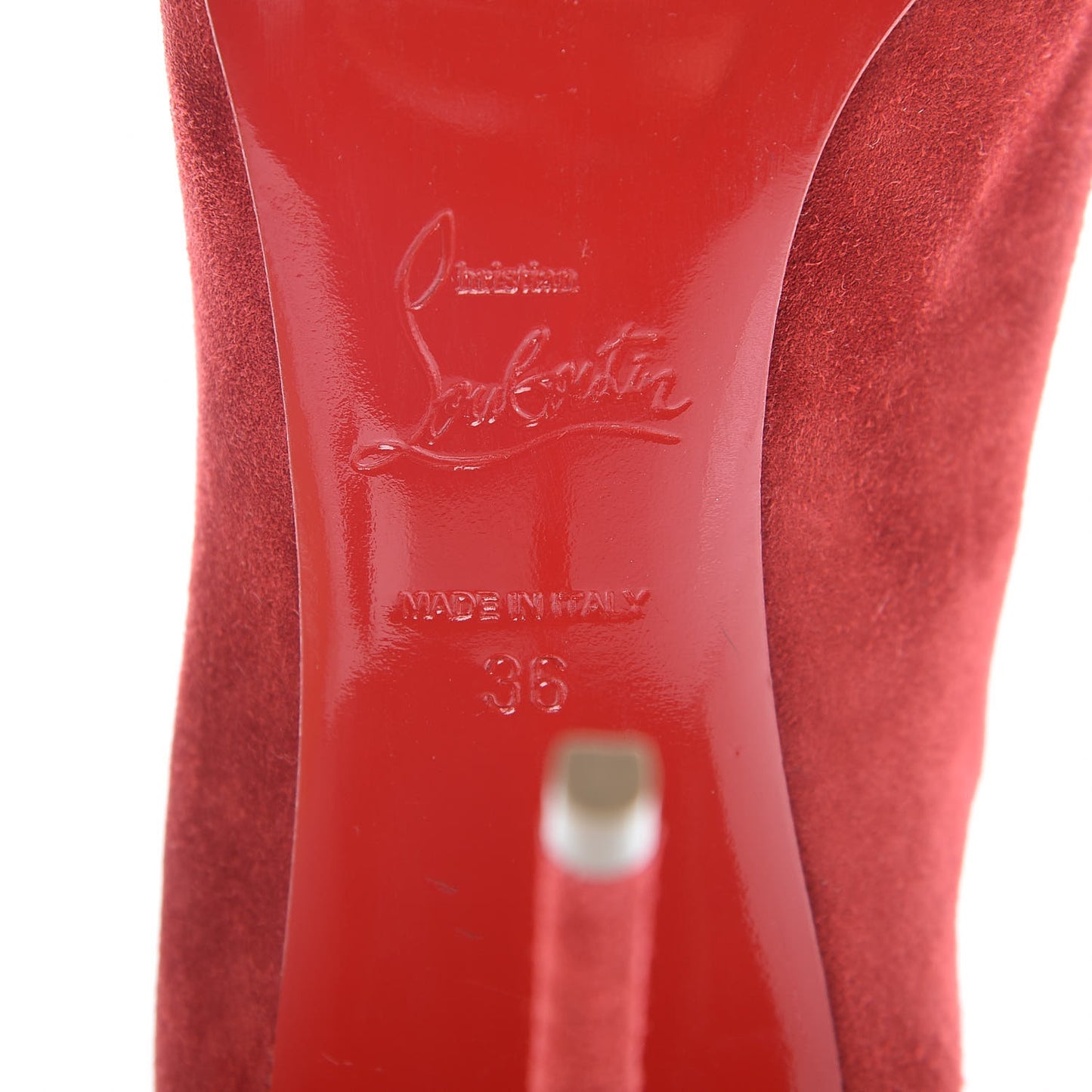 Veau Velours Olavague 100 Pumps 36 Rougissime