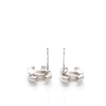 Chanel Crystal CC Earrings Silver 3 of 5