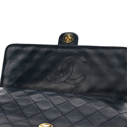 Chanel Lambskin Quilted Medium Single Flap Navy 15 of 25
