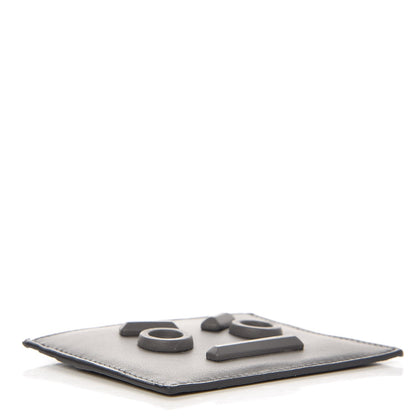 Fendi Vitello Century Face No Words Monochrome Card Holder Acciaio 4 of 7
