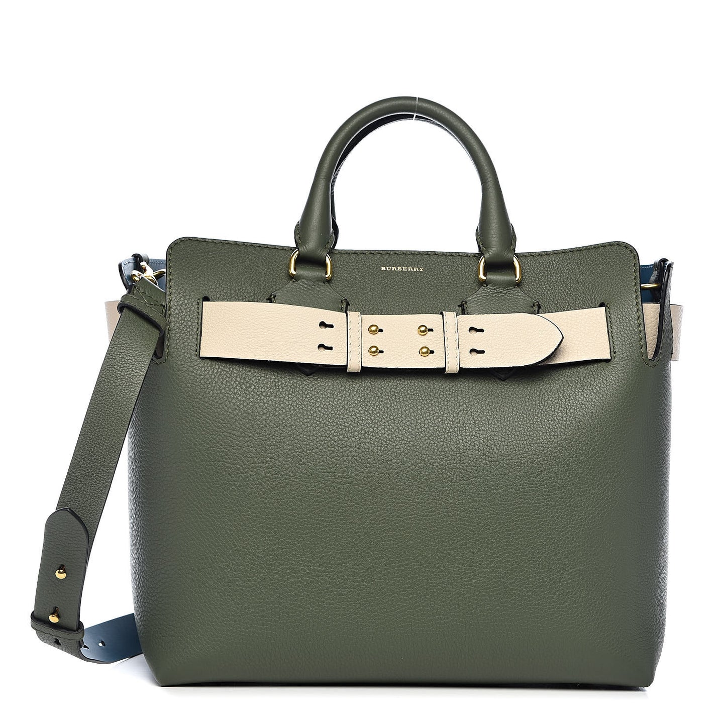 Soft Grain Calfskin Medium Belt Bag Sage Green