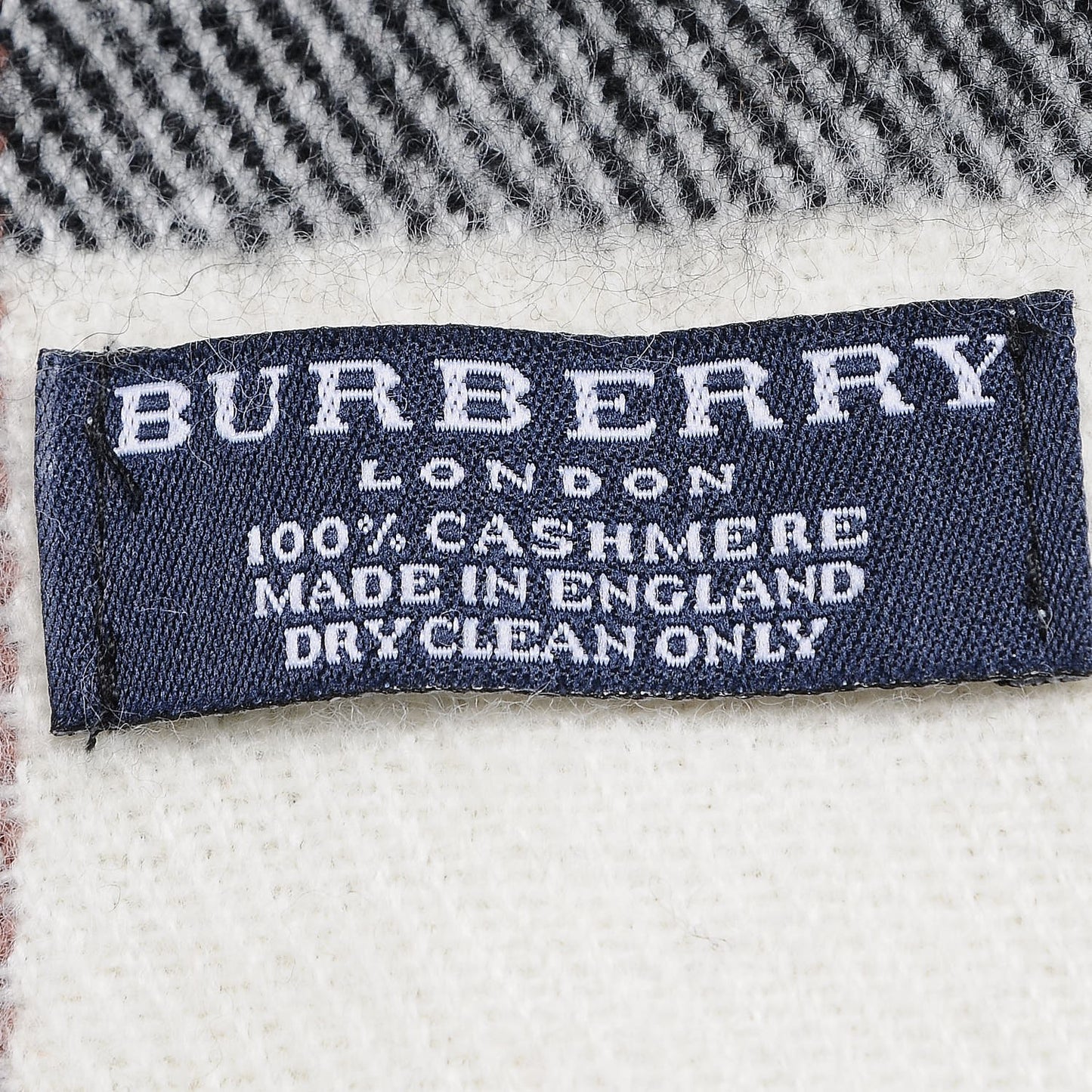 Cashmere Check Scarf Brown
