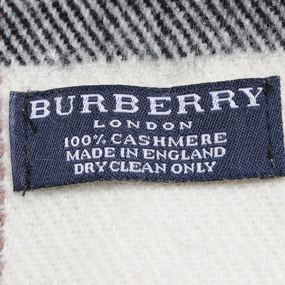 Burberry Cashmere Check Scarf Brown 4 of 4