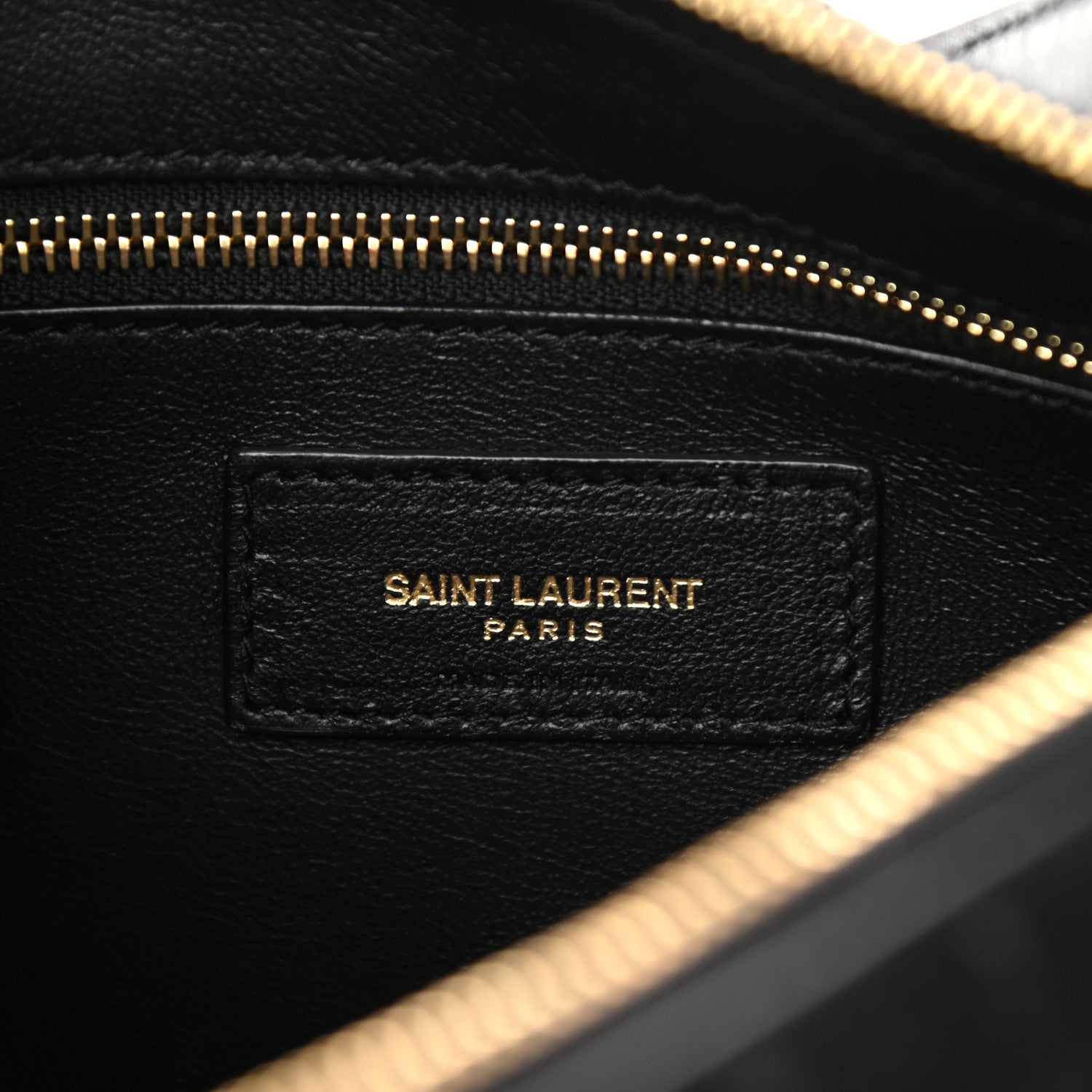 Saint Laurent Suede All-Over Monogram Crossbody Black 6 of 10