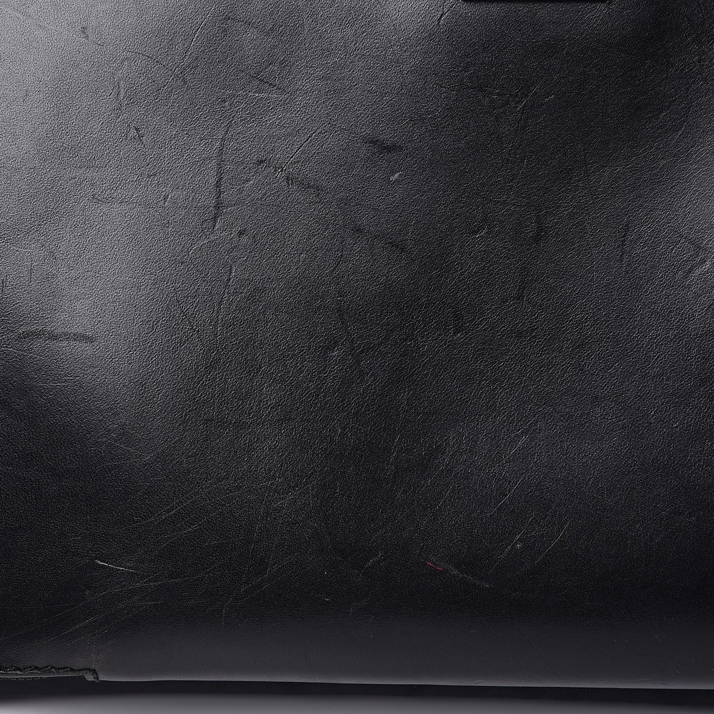 Nylon Calfskin Briefcase Black