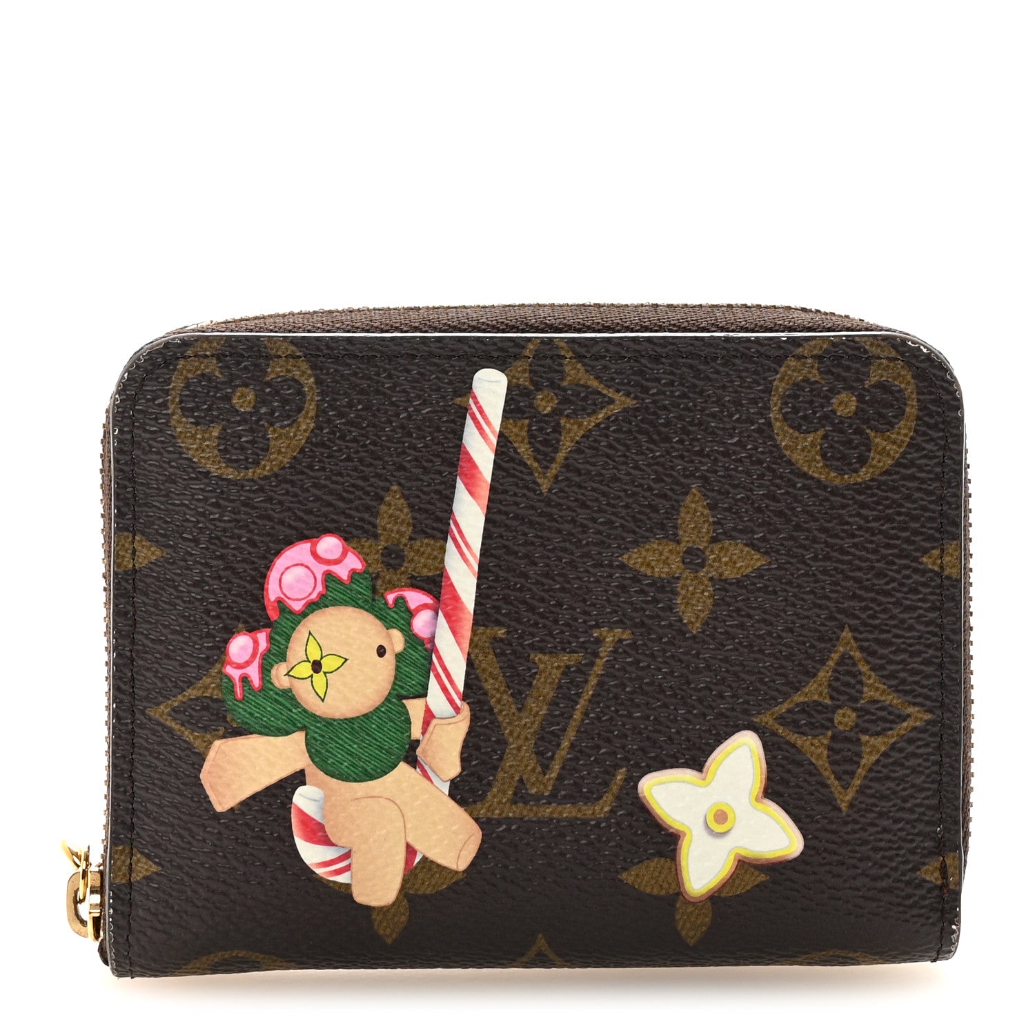 Louis Vuitton Monogram 2024 Christmas Animation Candy Factory Zippy Coin Purse Candy Red 1 of 7