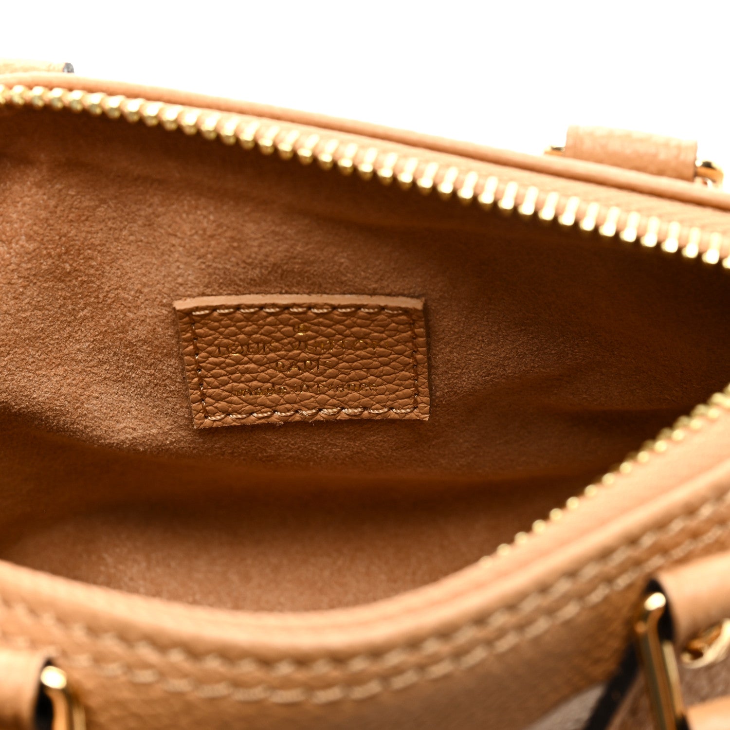 Louis Vuitton Empreinte Monogram Giant Nano Speedy Arizona Creme 5 of 8